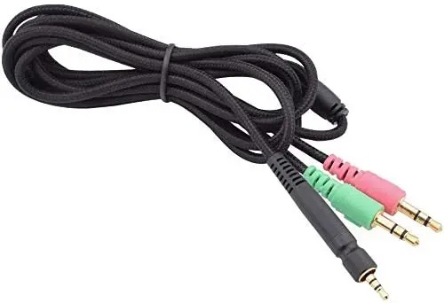 Ersatz gsp600 Kabel Audio--Kabel kompatibel mit Sennheiser Spiel eins, Spiel Null, gsp 500, gsp 600 Spielen-Kopfhörer (schwarz): Ursprünglich Titel