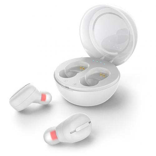 S8 mini trådløs bluetooth 5.0 vandtæt stereo sport øretelefoner til iphone: Hvid