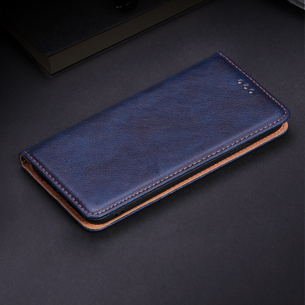 Flip Wallet Case Voor Zte Blade L8 Telefoon Cover Magneet Pouch Coque Voor Zte Blade L8 5 Inch Case Stand pu Leer Siliconen Funda: blue