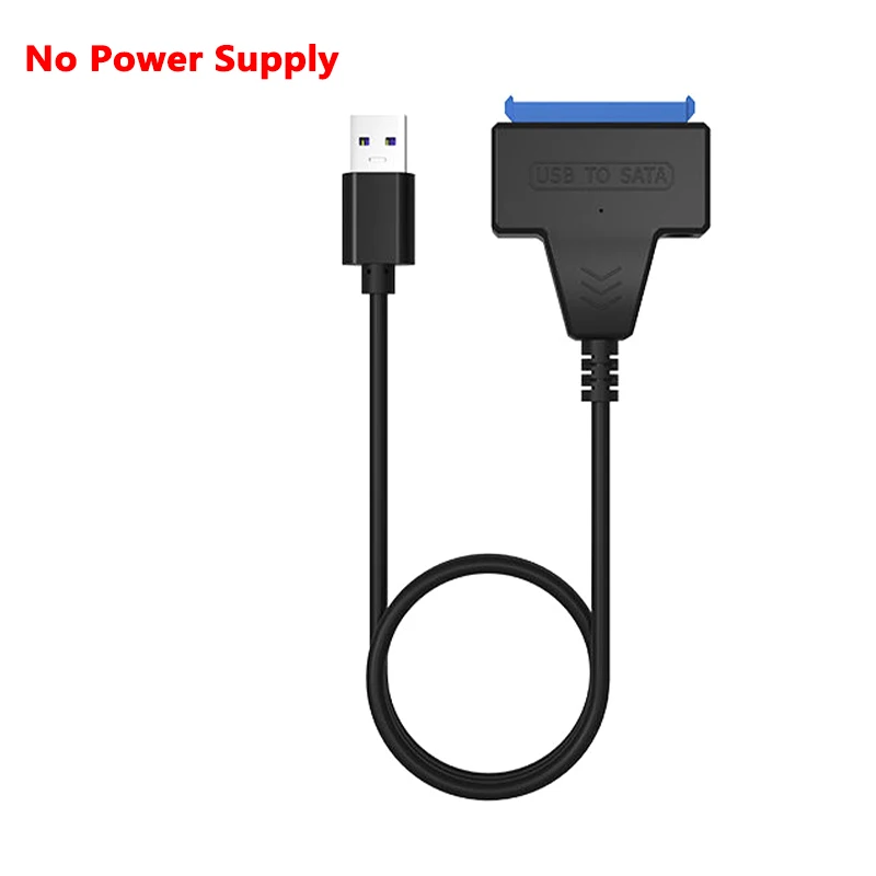 SATA naar USB 3.0-kabel voor externe 3,5 2,5 inch HDD SSD harde schijfconnector USB3.0 naar SataIII-kabel 22-pins met 12V-voeding: Oranje