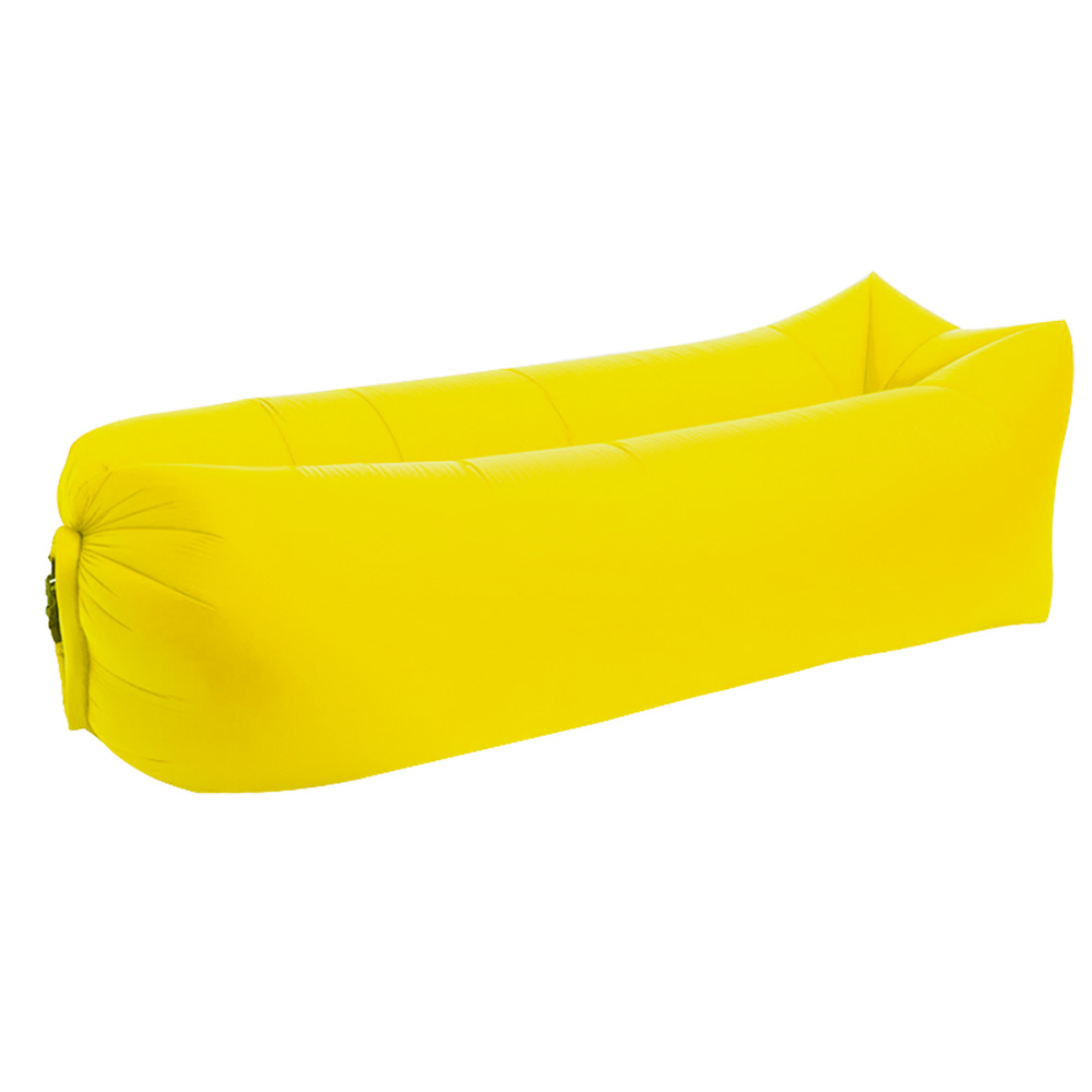 Ultra Light Sleeping Bag Air Sleeping Bag Lounger Laybag Lazy Bag Air Lounger Sofa Inflable Air Chair Camping Sleeping Bag: Yellow Square