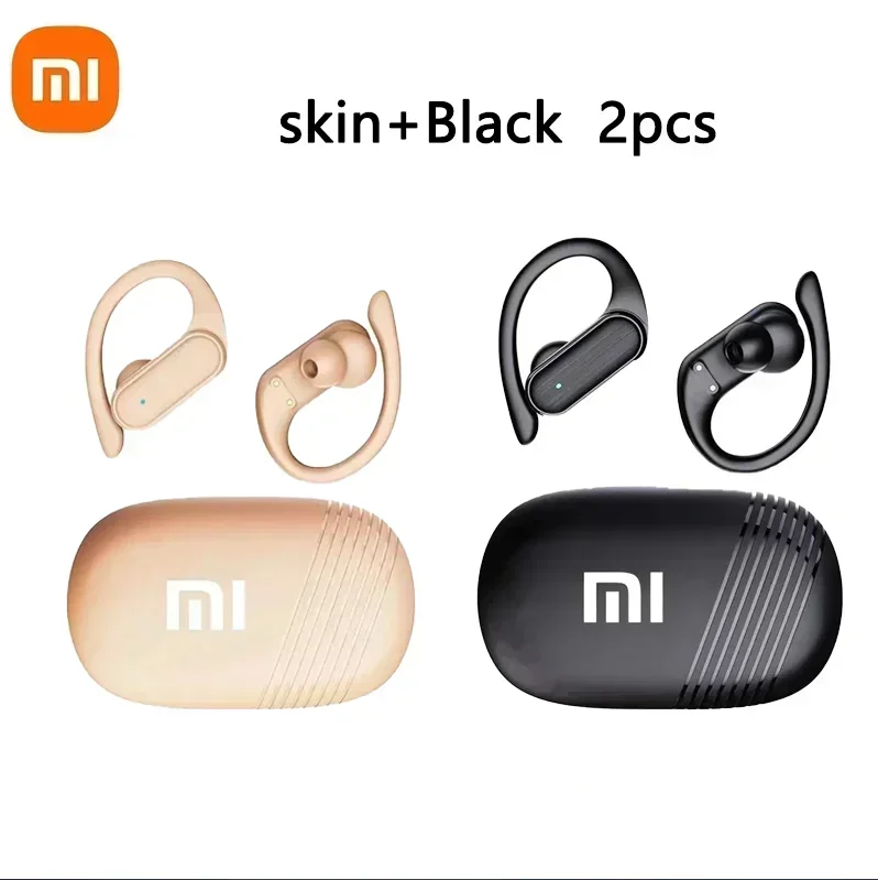 Xiaomi A520 ganchos para las orejas inalámbricos Bluetooth 5,3 auriculares para correr juegos auriculares HIFI llamada de voz estéreo HiFI con micrófono: Gris