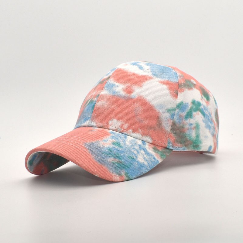 Mode Tie-Dye Baseball Cap Lente Mannen En Vrouwen Trend Paar Kleurrijke Snapback Hoed Outdoor Verstelbare Zon Graffiti bone: 7