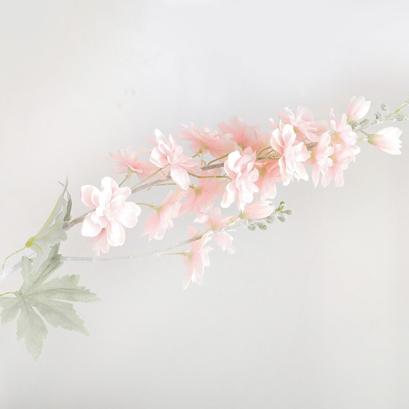 Smuk delphinium blomst gren flores silke kunstige blomster til hjemmebryllup dekoration fleur artificielle: Lyserød
