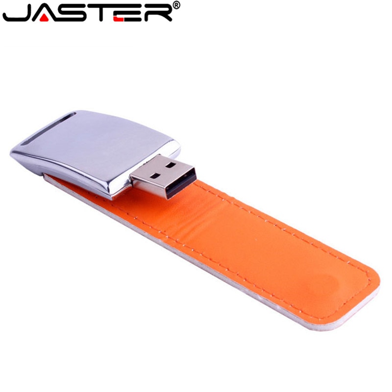 Usb jaster 2,0 cuero usb + caja de usb pendrive 4GB 8GB 16GB 32GB 64GB de memoria U disco usb flash drive