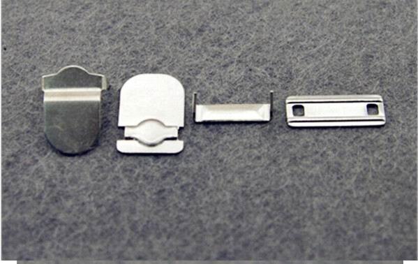 60 sæt / parti han -006 4-- delte buksekroge metal messing knapper sølv nikkel / sort nikkel / bronze farve