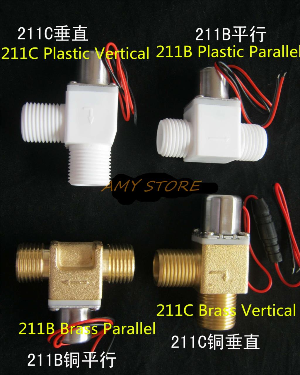 1/2"BSP Male Thread Single Way Water Inlet Electric Pulse Solenoid Valve DC 4.5V-6V 500mA Urinal Gardening Sanitary fittings