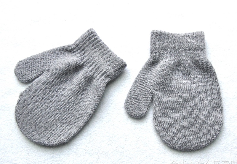 1-4 jahre Winter Gestrickte Handschuhe Für Baby Jungen Und Mädchen Warme Seil Volle Finger Handschuhe Handschuhe für freundlicher kleinkind freundlicher TS168: hell grau