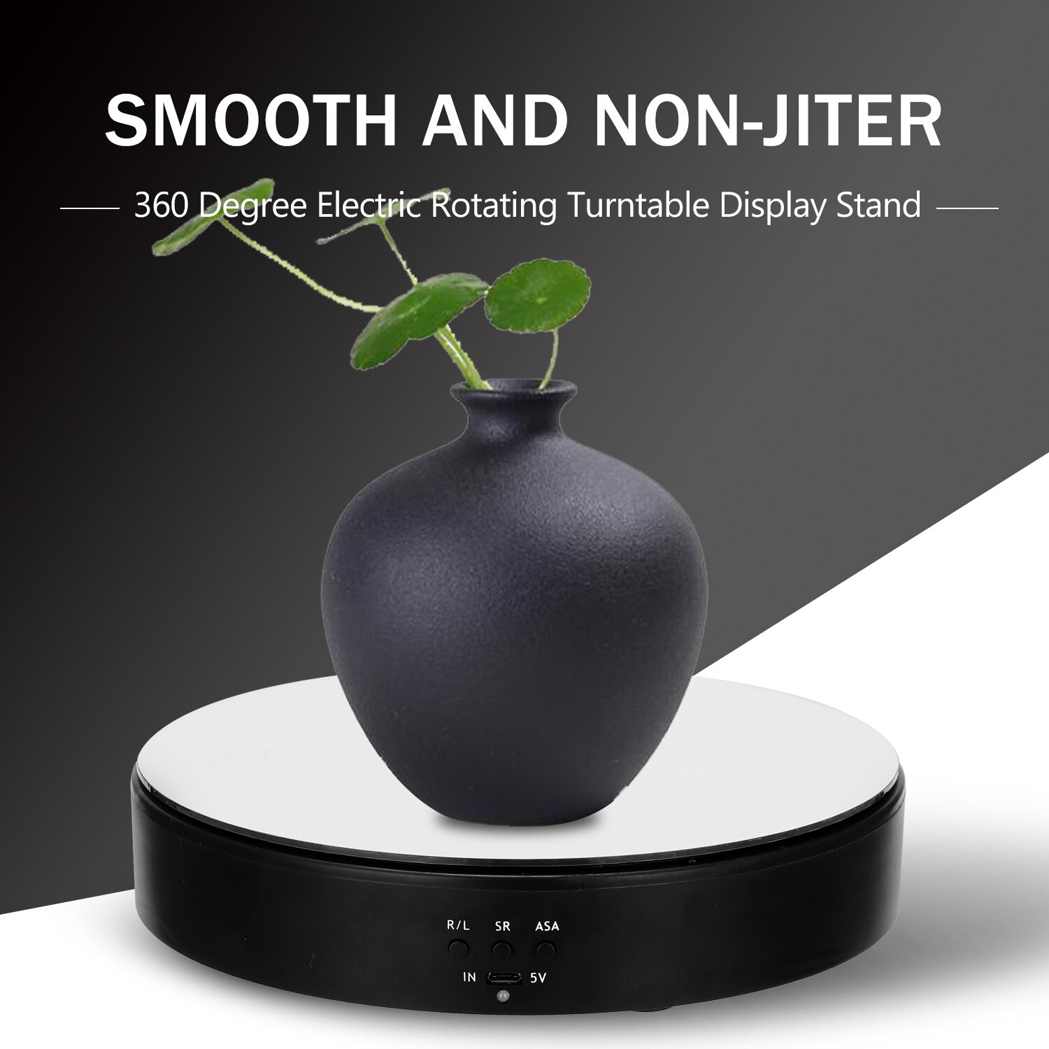 360 Degree Turntable Electric Rotating Turntable Display Stand for Video Photography Props Display Turntable
