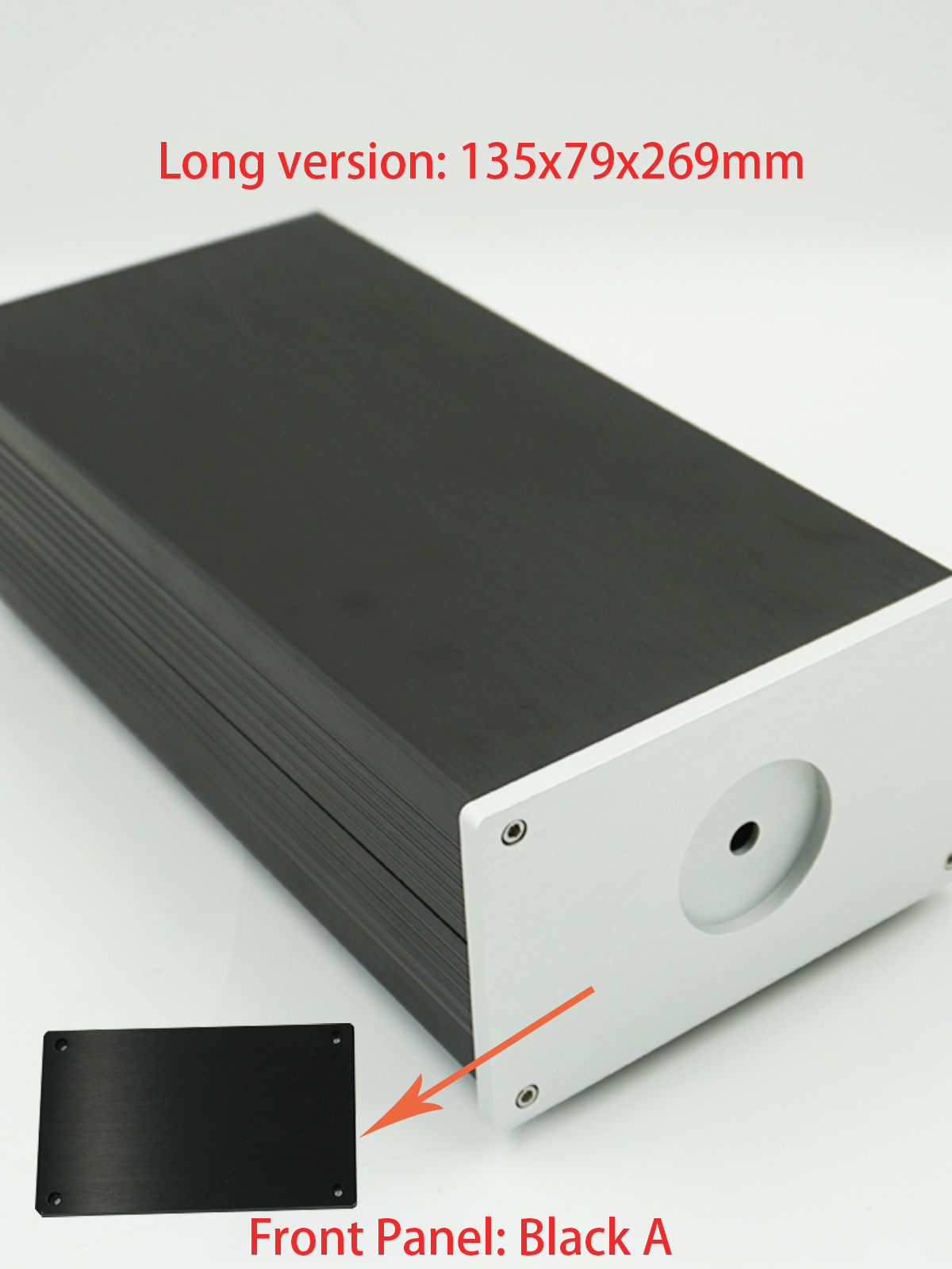 1Piece Aluminum DAC Tube Amplifier Split Power Supply Enclosure Mini AMP 126 Case Chassis Preamp Box PSU Headphone Amplifier Cha: Silver / Bundle 4