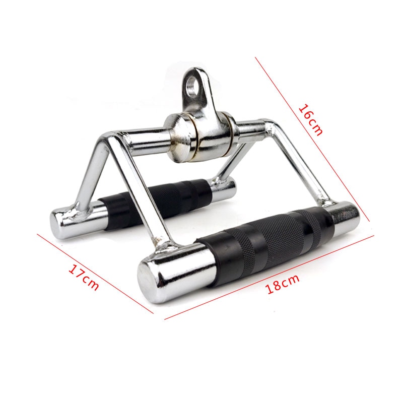 2.5kg Double Row V Handle Cable Attachment Multi Rotation Gym Pull Down Rope Accessories Bodybuilding Biceps Triceps Grip Bar F1