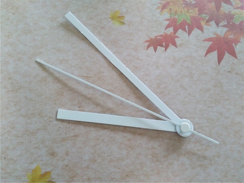 50Sets White Metal Hands for DIY Mechanical Clock Kit with Fast