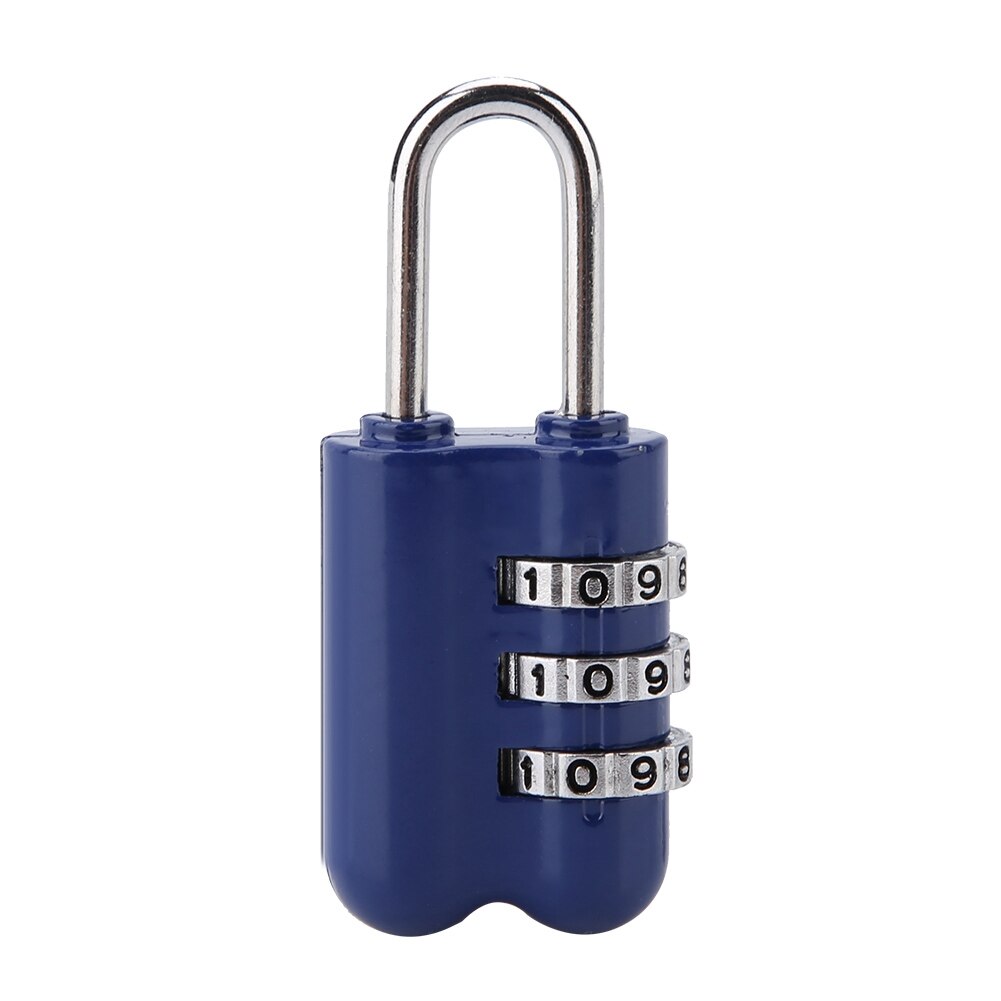 Dial Digit Number Code Lock 3-Digit Combination Password Lock Zinc Alloy Luggage Padlock Coded Lock Travel Anti Theft key lock