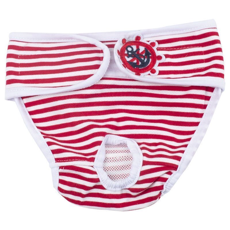 Pet Shorts For Female Dog Sanitary Panties for Dogs Diapers Small Dogs Shorts Cotton Dog Physiological Pants Sous Vetement Femme: Red / L Waist 35-45CM