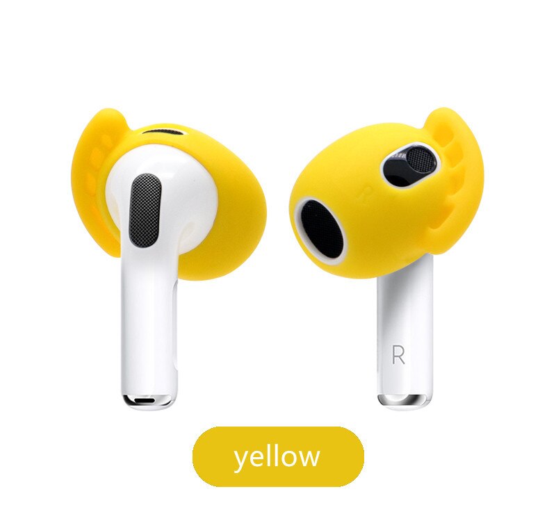 )för airpods 3 öronskydd öronkrokar antislip vingar öronskydd greppspetsar hörlurstillbehör för apple airpods 3rd generation: Gul