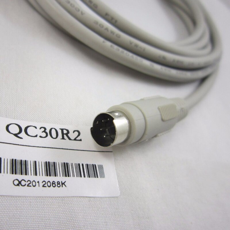 Serial Cable QC30R2 Suitable RS232 Q Series PLC Programming Data Cable DB9 9pin Female Round DB 8 pin