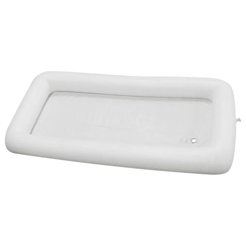 Inflatable Ice Serving Buffet Bar with Drain Plug Salad Drinks Cooler Food Fruit Containers Floating Tray BBQ Picnic Pool