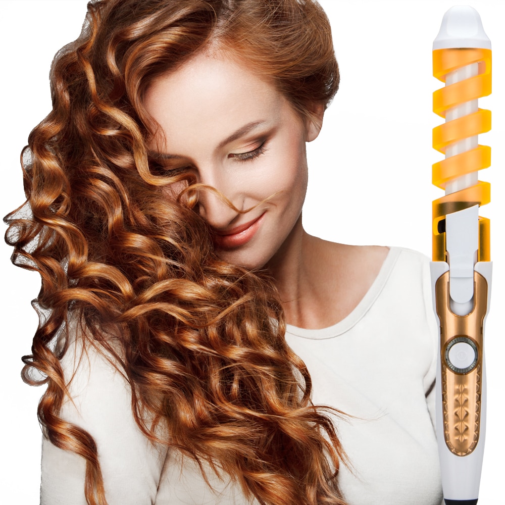 rizador de cabello magia tenacillas en espiral calefacción rápida varita rizadora pelo eléctrico Styler Pro Estilo herramienta