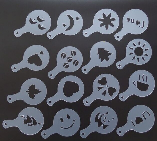 1pcs Espresso Coffee Decorating Latte Art Pen Tamper Needle Rosewood handle High Carved Fancy Coffee Mixer Tool: Pull flower mold