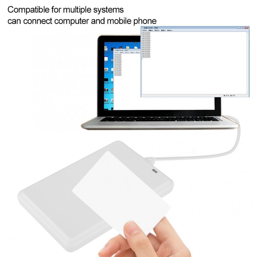 IC/ID Card Non-contact USB Drive-free NFC Door Access Card Reader 13.56Mhz Card Reader Built-in speaker controls buzzer