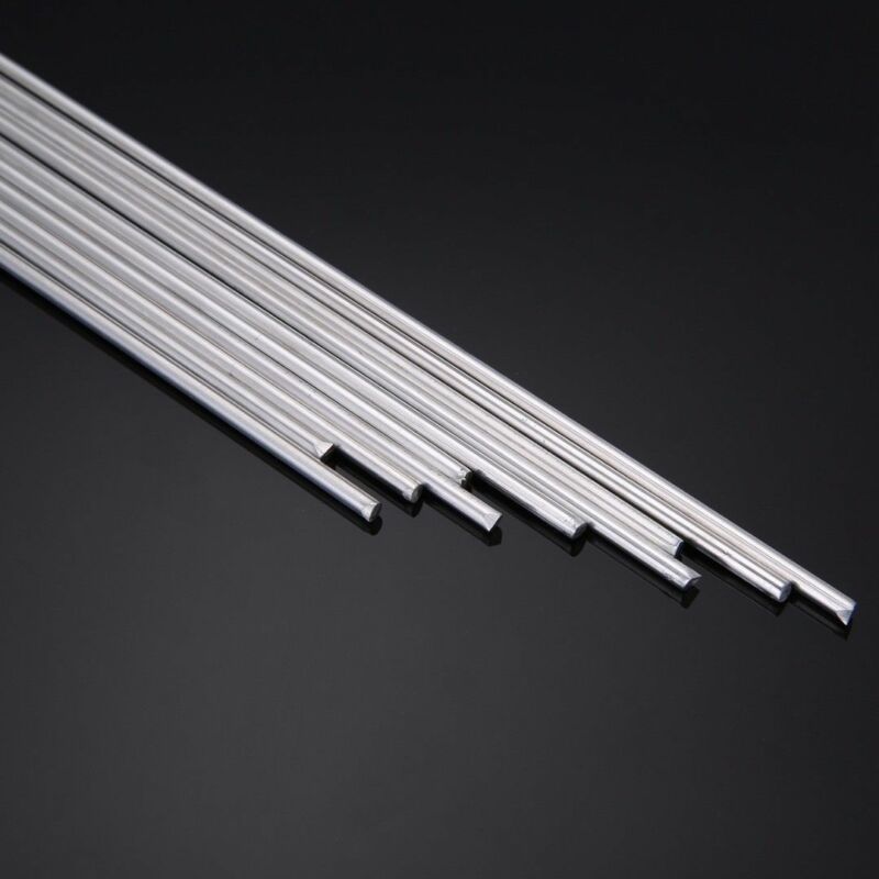 10pcs 2mm Aluminium Low Temperature Welding Brazing Rod For all Parts 45cm