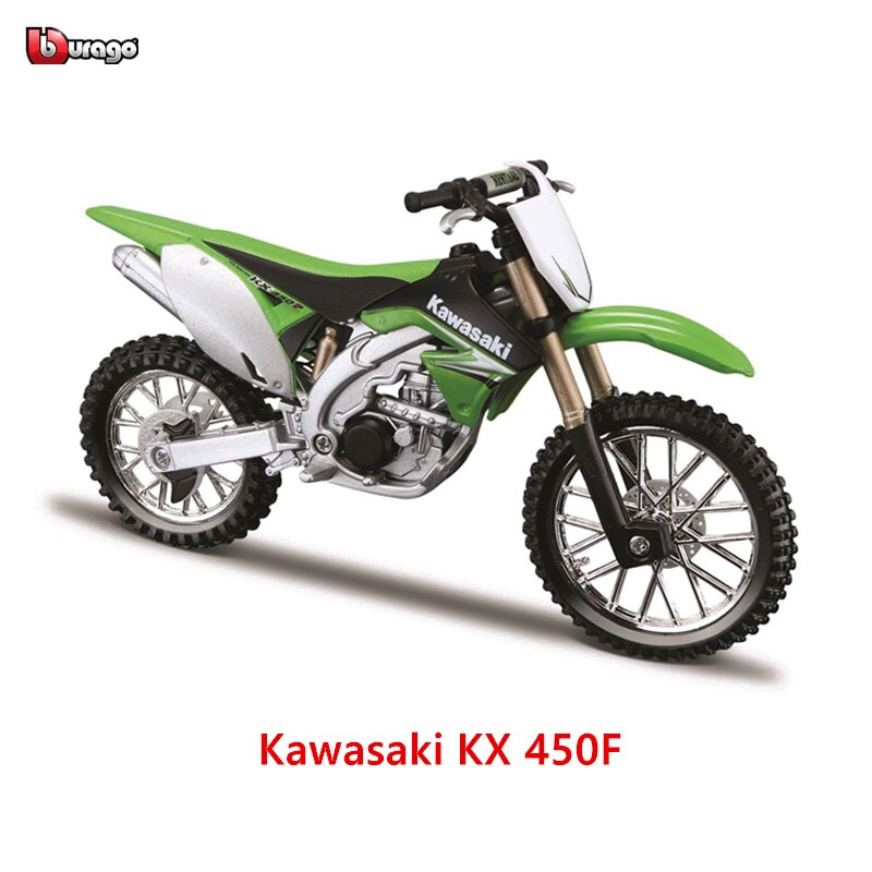 Bburago 1:18 KTM-450 SX-F Factory Edition Static Die Cast Vehicles Collectible Motorcycle Model Toys: Kawasaki KX 450F