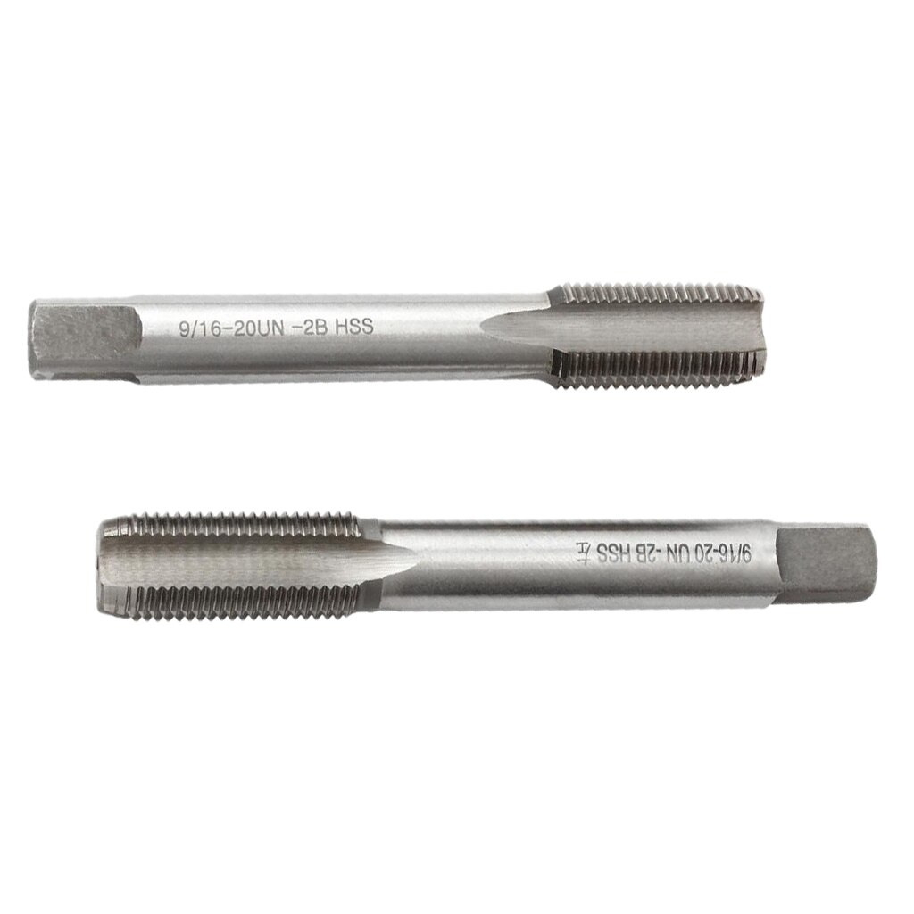 9/16 -20 Right / Left Hand Thread Tap for Bike Crank Repair Tool- HSS: Silver Left Right