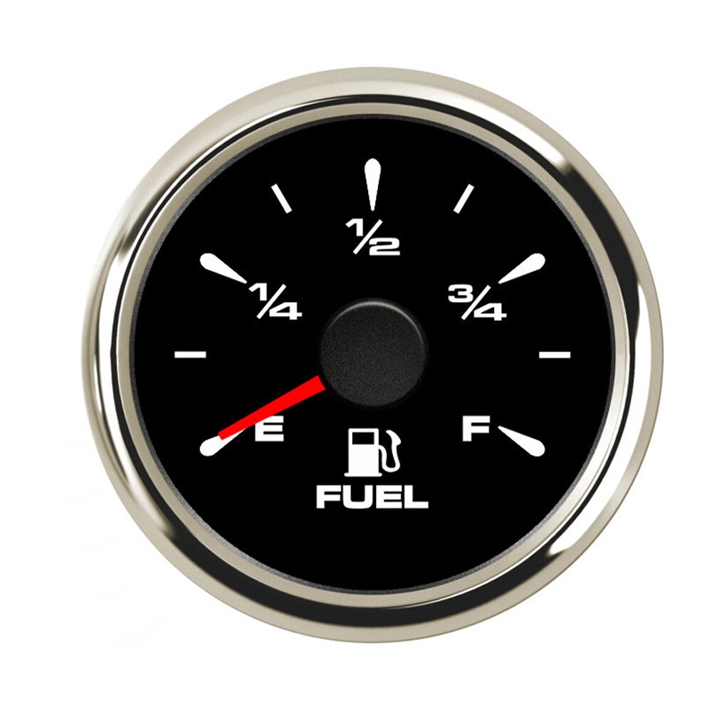52 mm Fuel Level Gauge 7 Colors Backlight Marine Fuel Tank Level Gauge Indicator 240~33ohm Fuel Gauge fit 9~32V Boat Car