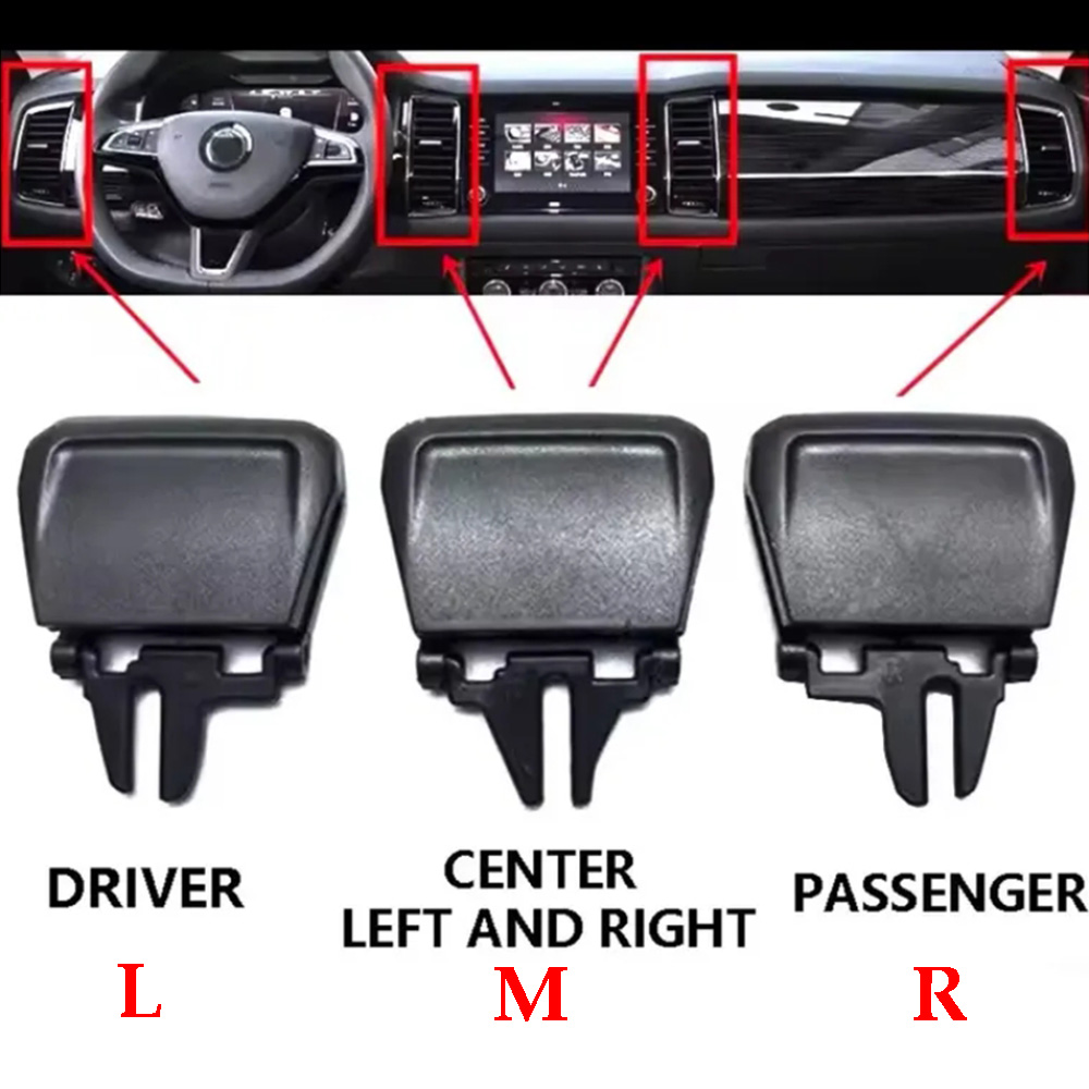Für Skoda Kodiaq Karoq Auto Armaturenbrett Luft entlüften Clip Klimaanlage Auslauf Tab Clips 56G 819701 Ein 56G 819702 Ein 56G 820951 Ein 56G 820952 A