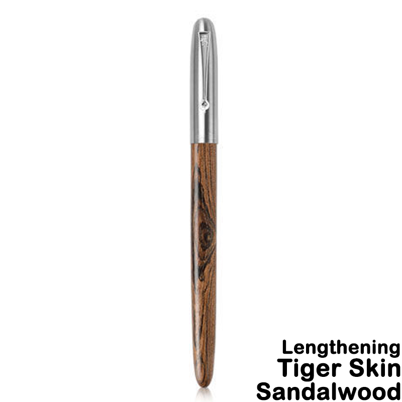 Jinhao 51A Wooded Fountain Pen Luxury Calligraphy Ink Pens EF/F Nib Writing School Office Supplies Stationery: Navy Blue / F