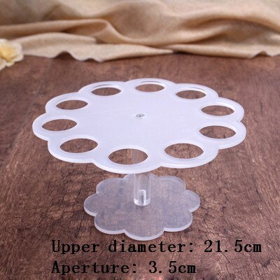 10 Holes Acrylic Stand Ice Cream Crisp tube Cone Holder Black Iron Cone Holder ice cream Stand Flavoring Rack Ice Cream Tools