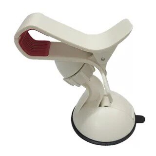 Universele Auto Telefoon Clip Houder Auto Voorruit Stand Met Zuignap Voor Mobiele Telefoon Mobiele Gps: WHITE