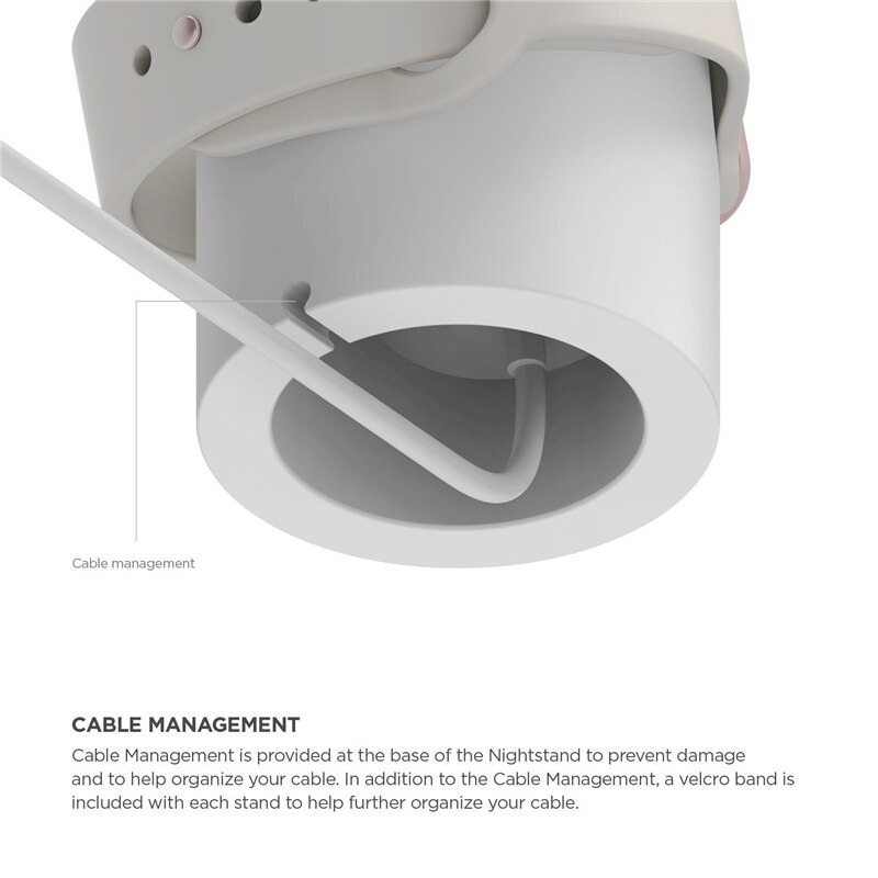Charging Base, Universal iWatch Charging Stand Power Adapter Silicone Dock for Apple Watch（Apple Watch Charger Not Included）