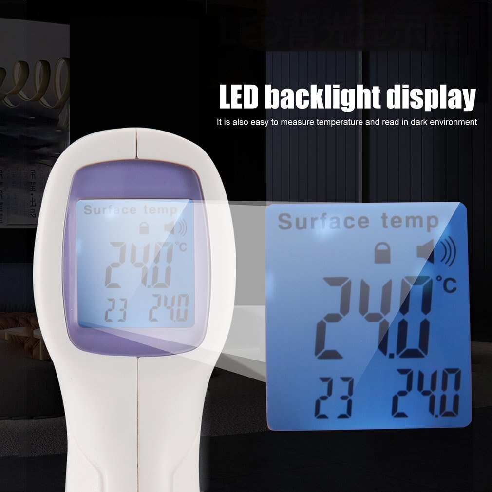 Digital lcd temperatur indendørs rummåler termometer hygrometer sensor fugtighed termometer infrarød digital termometro