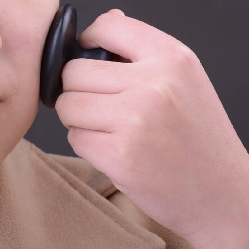 Pedra de massagem facial em forma de cogumelo suave lava basalto pedra quente para spa terapia de massagem corpo pedra de massagem facial