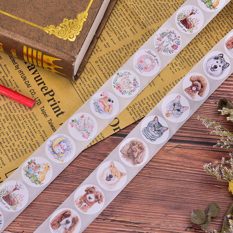 500pcs Reward Stickers Encouragement Sticker Roll For Kids Motivational Stickers With Cute Animals For Students Teachers