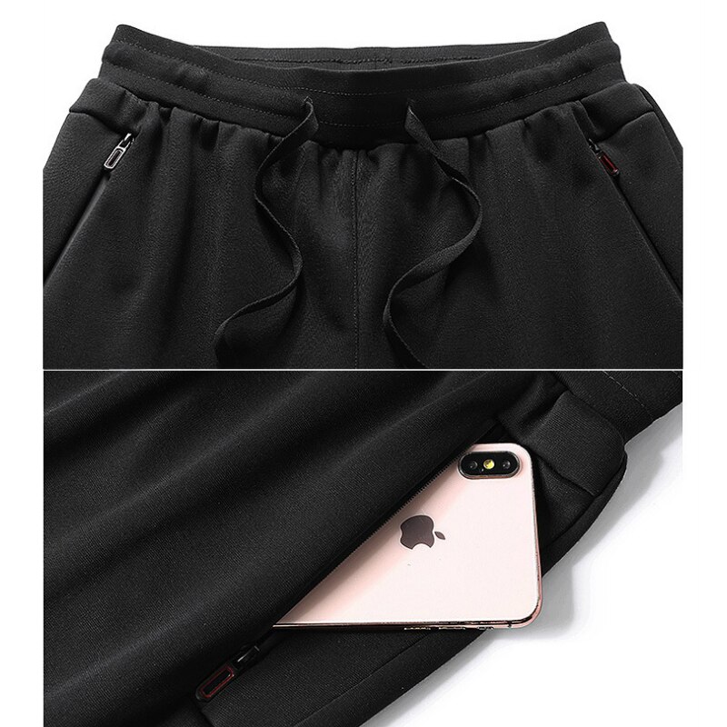 Big Size 6xl 7xl 8xl Men Sweatpants Joggers Solid Fleece Winter Warm Track Pants Male Thick Jogging Trousers Hip Hop Streetwear