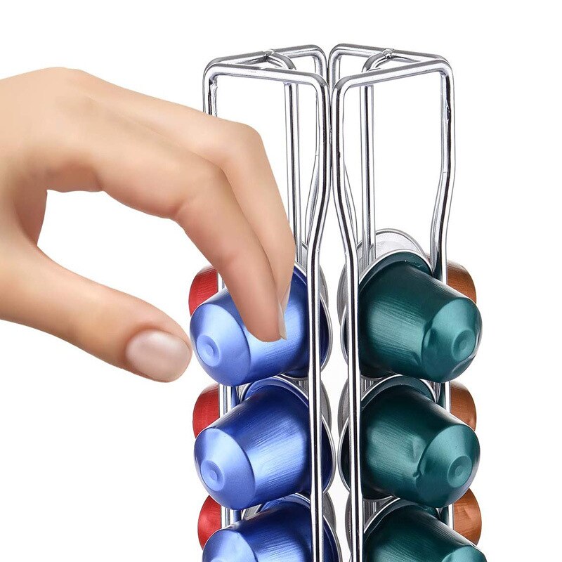 Pour Nespresso café 40 Capsule rangement pour cuisine support distributeur support dosette accessoires de cuisine étagère de rangement