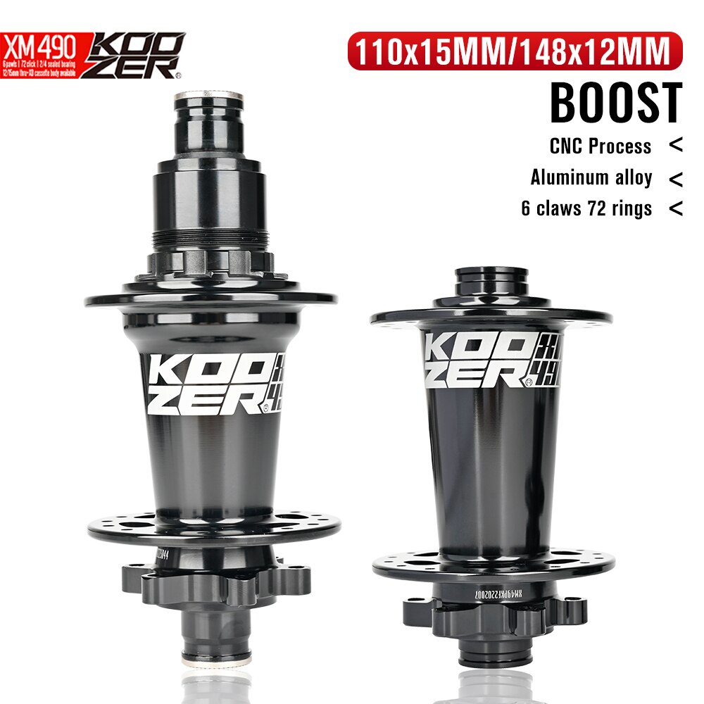 Koozer XM490 PRO Boost 28H 32 Holes MTB Bicycle Hub 15x110 12x148MM TA Thru HG XD MS SX GX NX 10 11s 12s THRU Bike CR-MO Steel