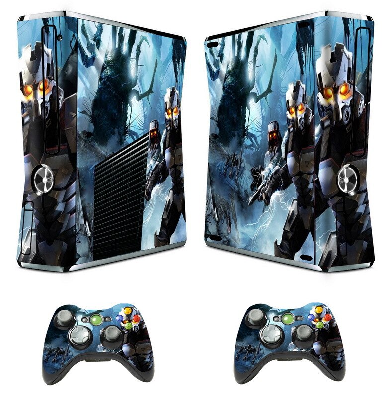 Ku er mei Xbox 360 Slim Console di Gioco Full Body Protettiva Film di Coppa Del Mondo di Gioco del Calcio di Adesivi Colorati: PT XBOX SLIM 134