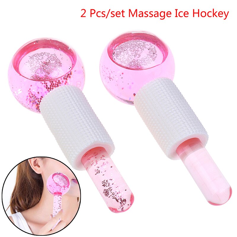 2pc/ set energikylning isklot skönhetsboll ishockey ansikte öga fot kropp massagerulle