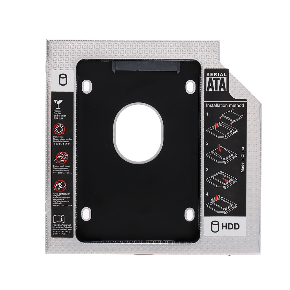 Aluminum Alloy SATA3.0 2nd HDD Caddy 12.7mm 2.5 Inch SSD HDD Enclosure for Desktop PC Laptops