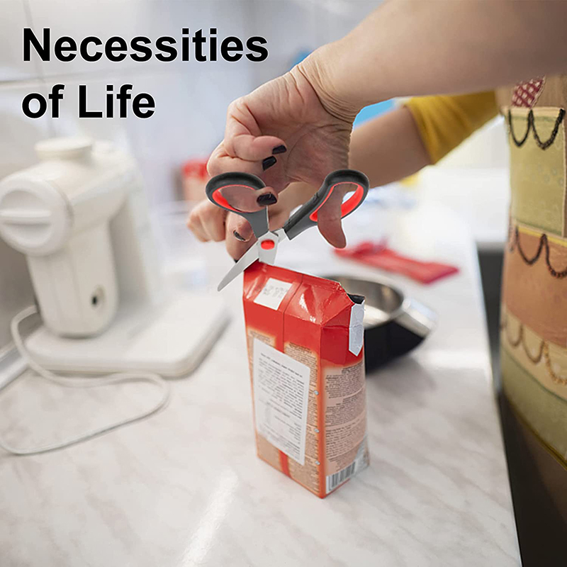 Multipurpose Scissors Ultra Sharp Blade Shears Comfort-Grip Handles Sewing Scissors for Office Home Sewing Fabric Craft Supplies