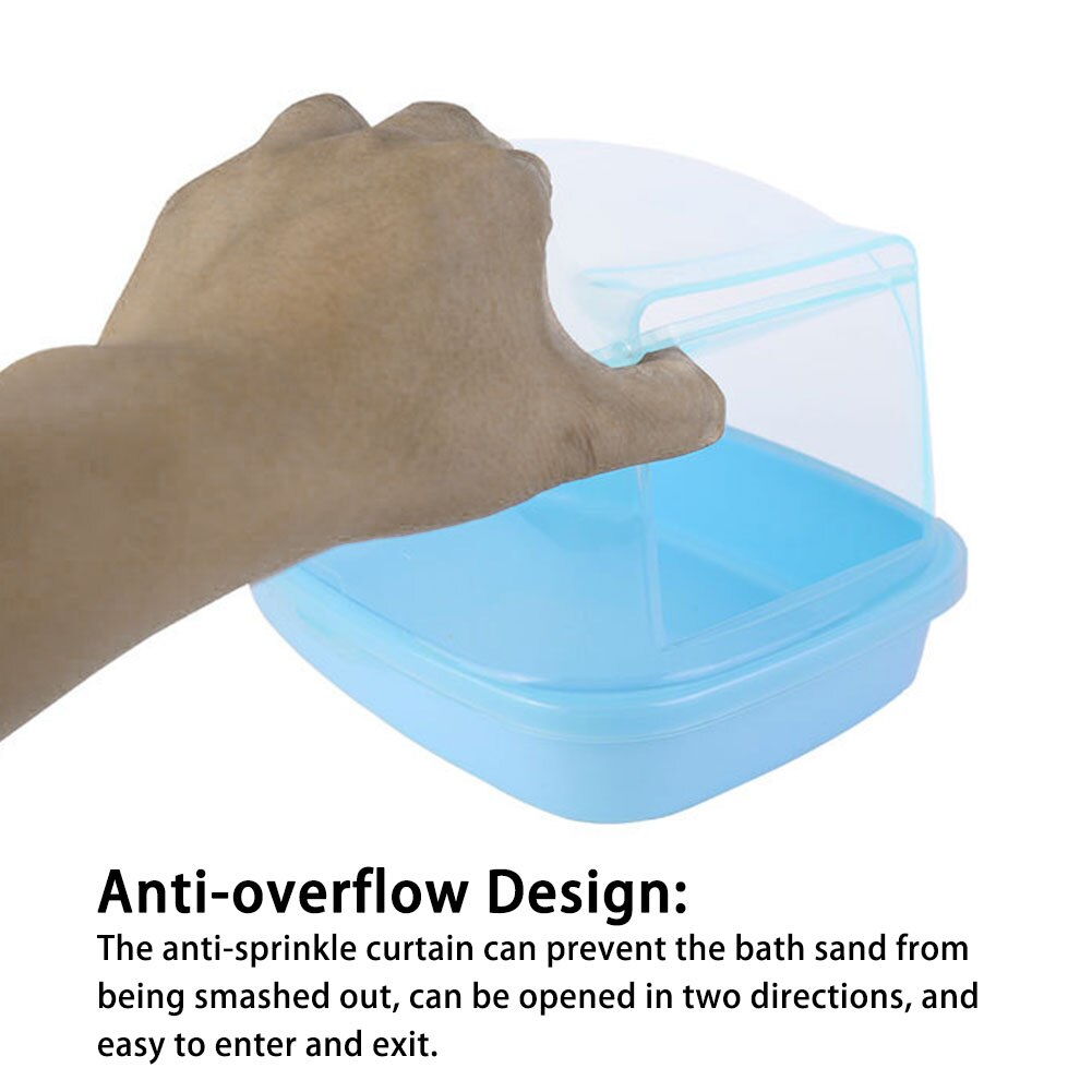 Chinchilla Dry Bath Hedgehog Sand Room Sauna Toilet Shower Room Small Animal Bath House Degus Squirrel Dust Bath Pets Bathroom