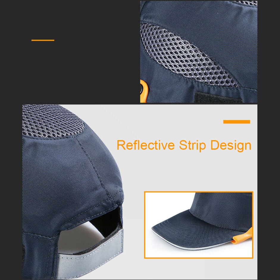 Safety Bump Cap Hard Inner Shell Protective Helmet Baseball Hat Style For Work Factory Shop Carrying Head Protection