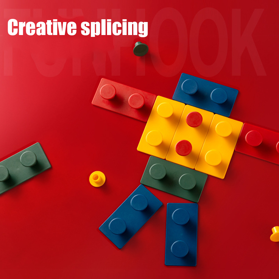 4 Pieces Hangers Wall Mounted Self Adhesive Keys Coat Holder Living Room Bathroom Hooks Hanging Plastic Organizer