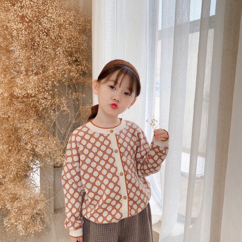 Maglione per bambina maglieria per bambini capispalla top 2021 morbido pile addensare caldo inverno autunno soprabito abbigliamento per la casa abbigliamento formale per bambini