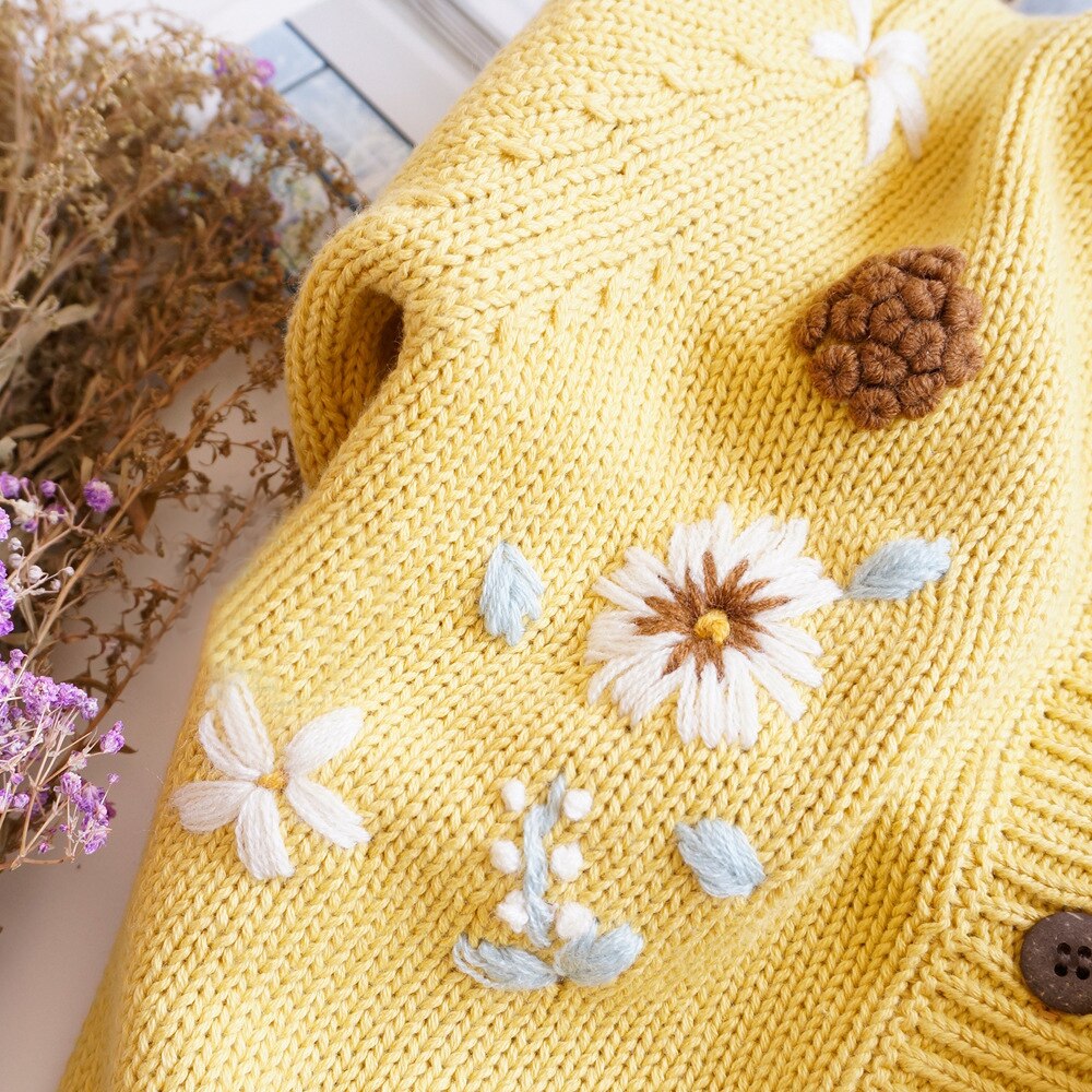 baby jenter genser cardigan høst vinter bomullstopp baby barneklær jenter strikket cardigan baby jente vinterklær