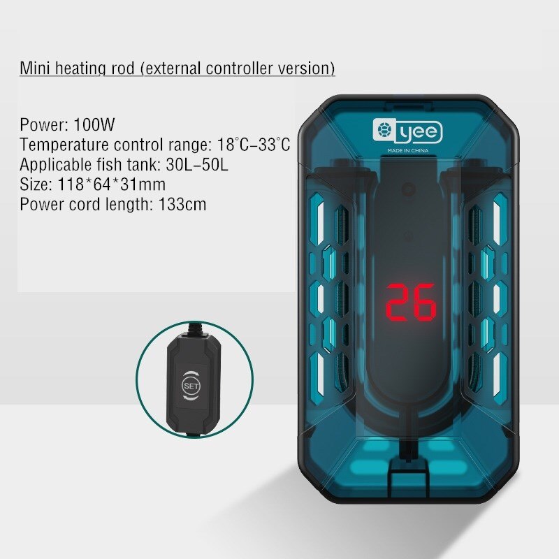 Aquarium Heater Submersible Fish Tank Temperature Heater Rod Digital Turtle Heater with External Temperature Controller: 3