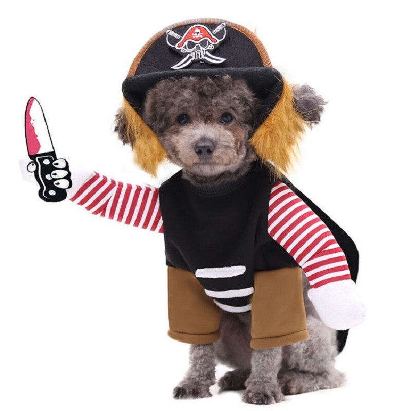 Costume d&#39;Halloween pour chien, déguisement amusant, réglable, cosplay, vêtement destiné aux animaux, convient aux moyens, grands gabarits, carlin, bouledogue français, nouveauté